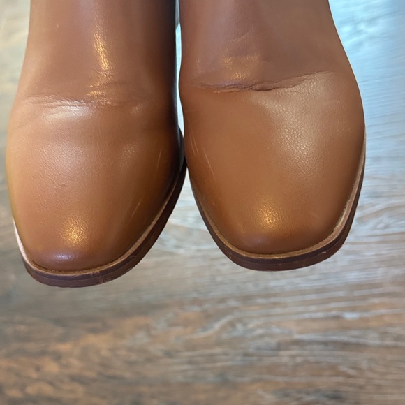 J. Crew Tan Vegan Faux Leather Ankle Boots - Picture 13 of 16